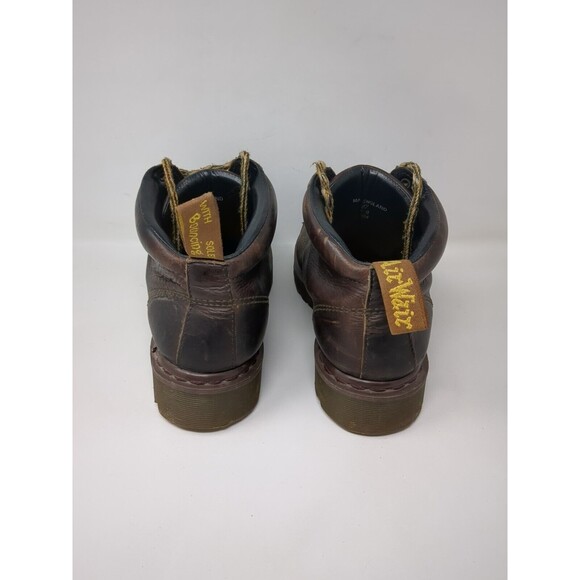 Vintage Dr Martens Ankle Boots UK 9 US Women 11 Men 10 Brown Chunky ENGLAND 8287 - Picture 6 of 10